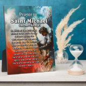祈りの言葉トゥサンミャエルザアーチャンゲル フォトプラーク (側面)
