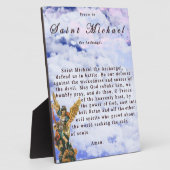 祈りの言葉トゥサンミャエルザアーチャンゲル フォトプラーク (側面)