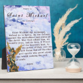 祈りの言葉トゥサンミャエルザアーチャンゲル フォトプラーク (側面)