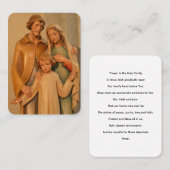 祈りの言葉トゥザホーリーファミリー祈りの言葉カード 名刺 (正面/裏面)