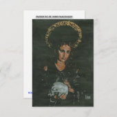 祈りの言葉トゥセントメアリーマグダレン祈りの言葉カード サンキューカード (正面/裏面)