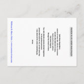 祈りの言葉トゥセントメアリーマグダレン祈りの言葉カード サンキューカード (裏面)