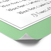 祈りの言葉ハミングバード花アッシジの聖フランシス ポスター (角)