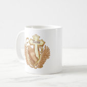 祈りの言葉ハンズクリスチャンクロス コーヒーマグカップ (正面左)