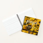 祈りの言葉パーソナライズされたジャーナル水色ヒマワリ  ノートブック (内部)