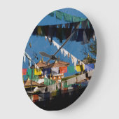 祈りの言葉フラグとコード ラージ壁時計 (傾斜)