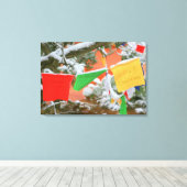 祈りの言葉フラグのラップされたキャンバス キャンバスプリント (インサイチュ (ウッドフロア))