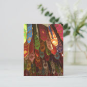 祈りの言葉フラグ、チェンマイ、タイ ポストカード (スタンド正面)