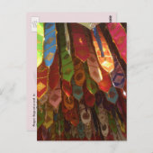 祈りの言葉フラグ、チェンマイ、タイ ポストカード (正面/裏面)