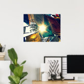 祈りの言葉フラグ ポスター (ホームオフィス)