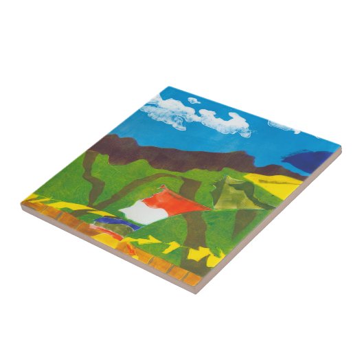 祈りの言葉フラグII タイル (側面)