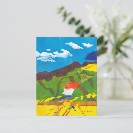 祈りの言葉フラグII ポストカード (スタンド正面)