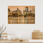 祈りの言葉ブライトサンディエゴポスター ポスター (キッチン)