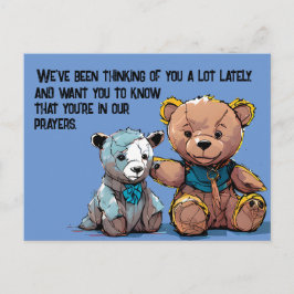 祈りの言葉ベアポストカード ポストカード