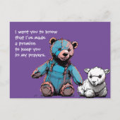 祈りの言葉ベアポストカード ポストカード (正面)