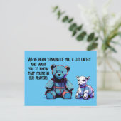 祈りの言葉ベアポストカード ポストカード (スタンド正面)