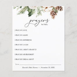 祈りの言葉ベビー冬の緑