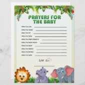 祈りの言葉ベビー[動物テーマ]レターヘッド レターヘッド (正面/裏面)