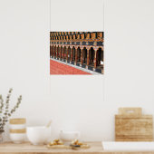 祈りの言葉ホイールの中央の広場Thimphu ポスター (キッチン)