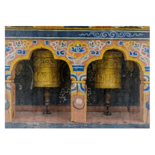 祈りの言葉ホイール カッティングボード (正面)