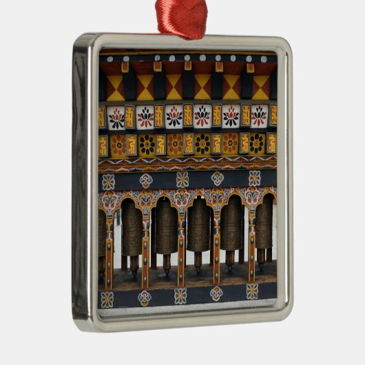 祈りの言葉ホイール(小さな公共の場所) メタルオーナメント (右)