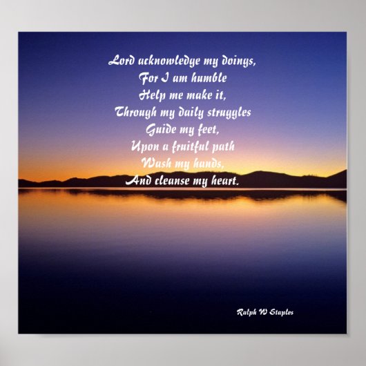 祈りの言葉ポスター ポスター (正面)