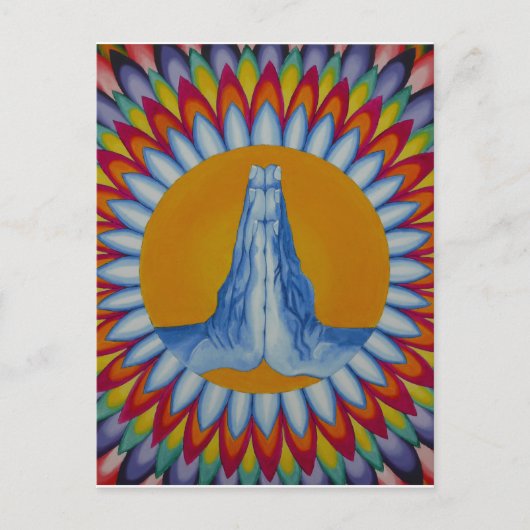 祈りの言葉マウンテンポストカード ポストカード (正面)