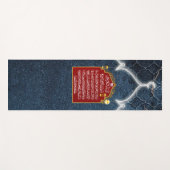 祈りの言葉マットアヤットアルクルシ ヨガマット (正面(横))