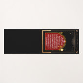 祈りの言葉マットアヤットアルクルシ ヨガマット (正面(横))