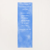 祈りの言葉マット、英語スペインのと(前後)。 ヨガマット (裏面)