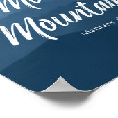 祈りの言葉ムーブズマウンテンウォールアート ポスター (角)