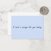 祈りの言葉メモカード ノートカード (正面/裏面インサイチュ)