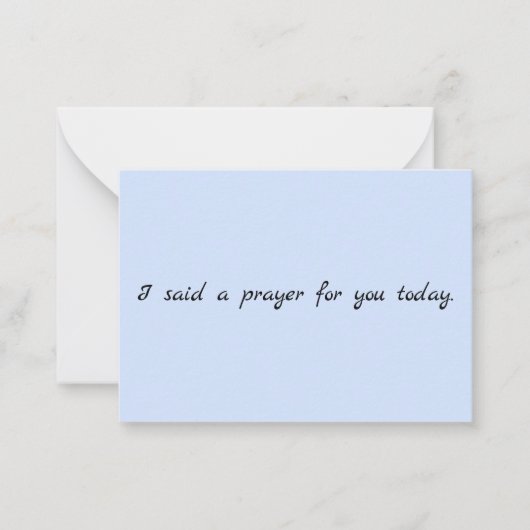 祈りの言葉メモカード ノートカード (正面)