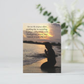 祈りの言葉リクエストチャーチ祈ガール ポストカード (スタンド正面)