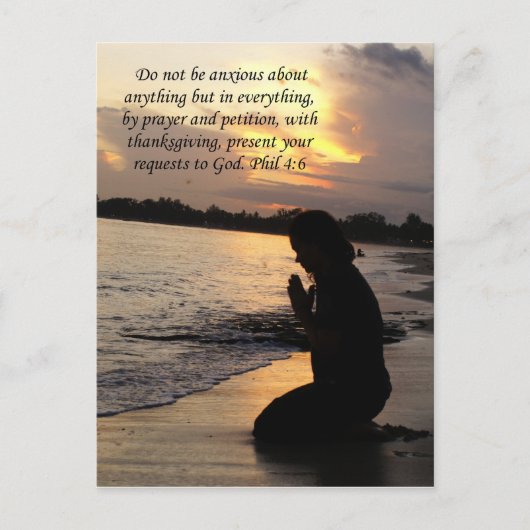 祈りの言葉リクエストチャーチ祈ガール ポストカード (正面)