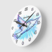 祈りの言葉ワークズドヴクリスチャン時計 ラウンド壁時計 (傾斜)