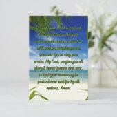 祈りの言葉与えの神グローリーフラットグリーティングカード カード (スタンド正面)