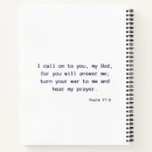 祈りの言葉仕訳帳 ノートブック (裏面)