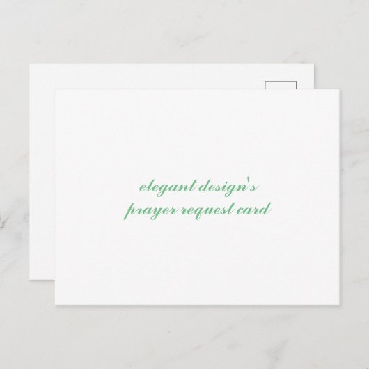 祈りの言葉依頼はがき ポストカード (正面/裏面)