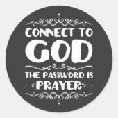 祈りの言葉力 ラウンドシール (正面)