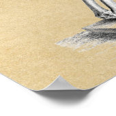 祈りの言葉医療図のスケルトン ポスター (角)