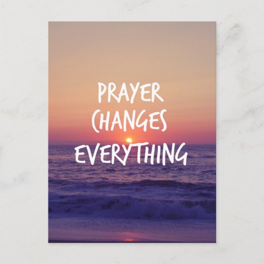 祈りの言葉変更すべてクリスチャン引用文 ポストカード (正面)
