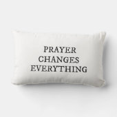 祈りの言葉変更すべてクリスチャン引用文 ランバークッション (裏面)