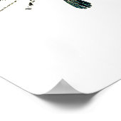 祈りの言葉感動的ハミングバードチューリップ ポスター (角)