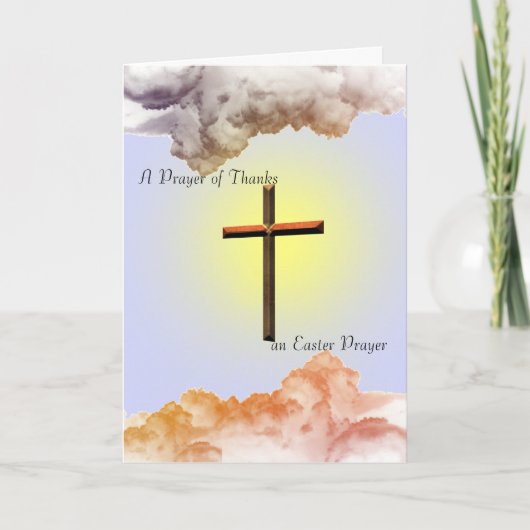 祈りの言葉感謝してい サンキューカード (正面)