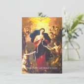 祈りの言葉我々のレディウンダーノット賛美ヴァージンメアリー カード (スタンド正面)