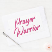 祈りの言葉戦士の女性クリスチャン信仰教会 長方形シール (封筒)