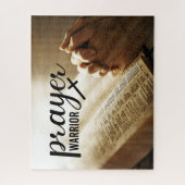 祈りの言葉戦士オープンバイブルクリスチャンクロス ジグソーパズル (縦)