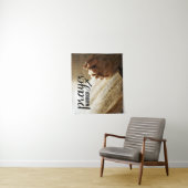 祈りの言葉戦士オープンバイブルクリスチャンクロス タペストリー (インサイチュ)