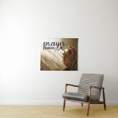 祈りの言葉戦士オープンバイブルクリスチャンクロス タペストリー (インサイチュ(横))